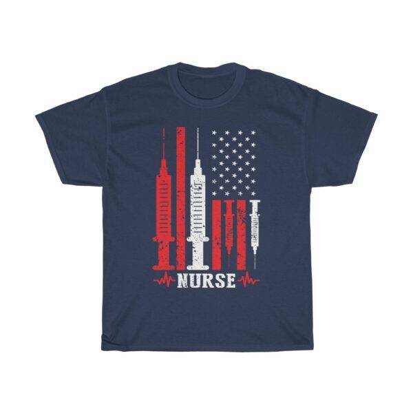 American Nurse US Flag Design T-shirt Nurse Unisex Tees