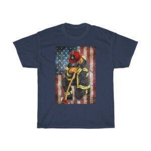 Proud American Firefighter T-shirt Firefighter Unisex Tees