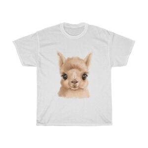Cute Baby Alpaca – Unisex T-shirt Animal Lover Unisex Tees