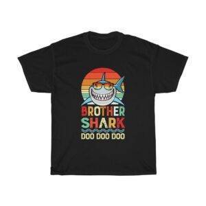 Brother Shark Doo Doo Funny T-shirt Funny Men's T-shirts Gifts for Brothers