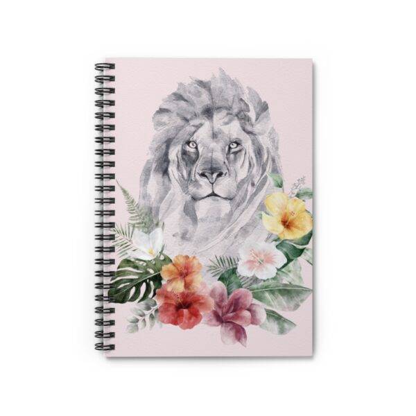 Water Color Lion – Premium Spiral Notebook – Ruled Line Spiral Notebook