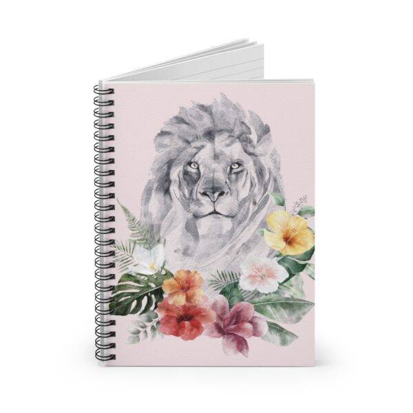 Water Color Lion – Premium Spiral Notebook – Ruled Line Spiral Notebook