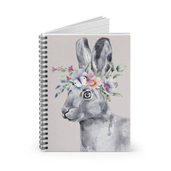 Water Color Hare – Premium Spiral Notebook – Ruled Line Spiral Notebook