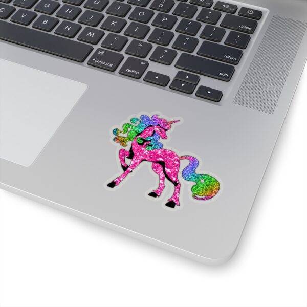 Beautiful Unicorn Pink Glitter – Kiss-Cut Sticker Stickers