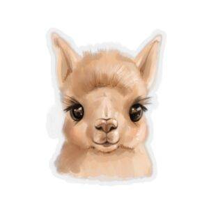 Cute Baby Alpaca – Kiss-Cut Sticker Stickers