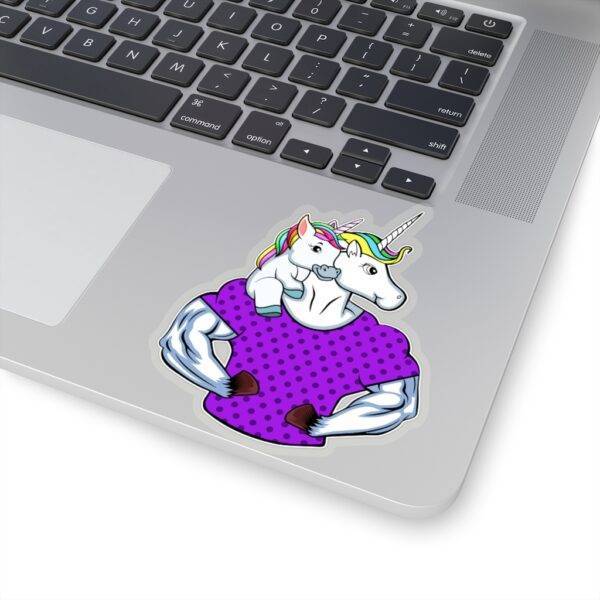 Cute Dadacorn – Unicorn Kiss-Cut Sticker Stickers