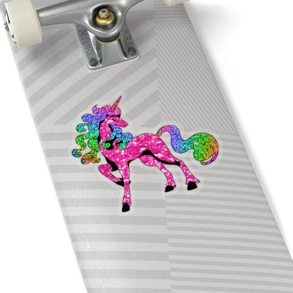 Beautiful Unicorn Pink Glitter – Kiss-Cut Sticker Stickers