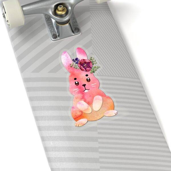 Cute Watercolor Easter Bunny – Kiss-Cut Sticker Uncategorized