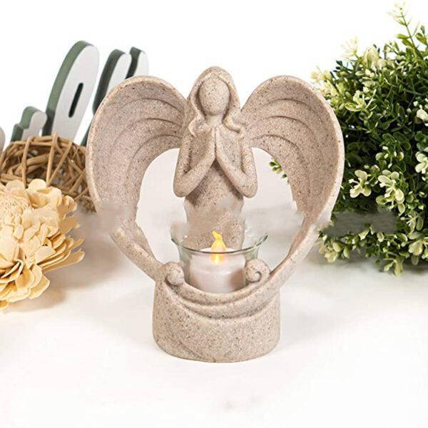 Resin Angel Statue Candle Holder Statues & Paintings