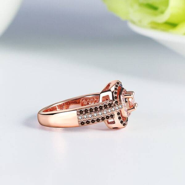 Coffee Color Zircon Ring Jewelry Gifts for Couples Gifts for Daughter Gifts for Grandma Gifts for Mom Gifts For Wife