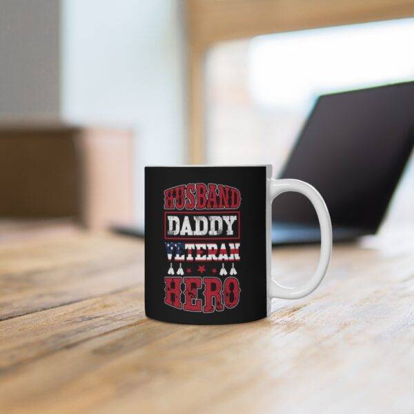 Husband Daddy Veteran Hero – Ceramic Mug Gifts for Dad Veteran