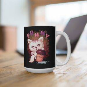 Funny Cat With Coffee – Ceramic Mug Animal Lover Mugs International Cat Day Gifts Mugs
