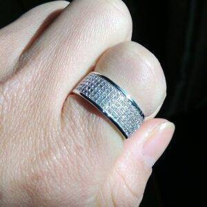 Silver Color Zircon Ring Jewelry Gifts for Couples Gifts For Wife