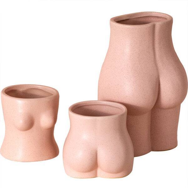 Ceramic Butt Flower Vase – The Body Art Statue Statues & Paintings Florist