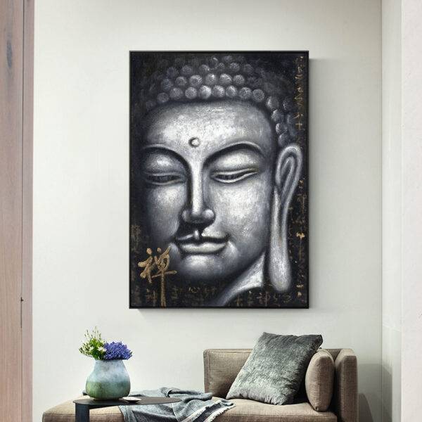 Oil Painting of Buddha Statue Statues & Paintings Gifts for Grandma Gifts for Mom Gifts For Wife