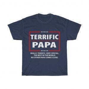 Terrific Papa, The Best In The World – T-shirt For Father Father's Day Gifts Gifts for Dad Men's Tees