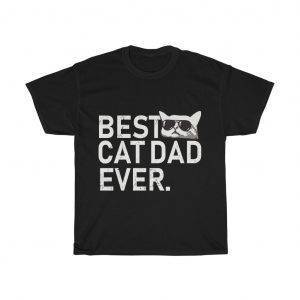 Best Cat Dad Ever – T-shirt For Cat Lover Father Father's Day Gifts Animal Lover Men's T-shirts Anime Lover Gifts for Dad Men's Tees